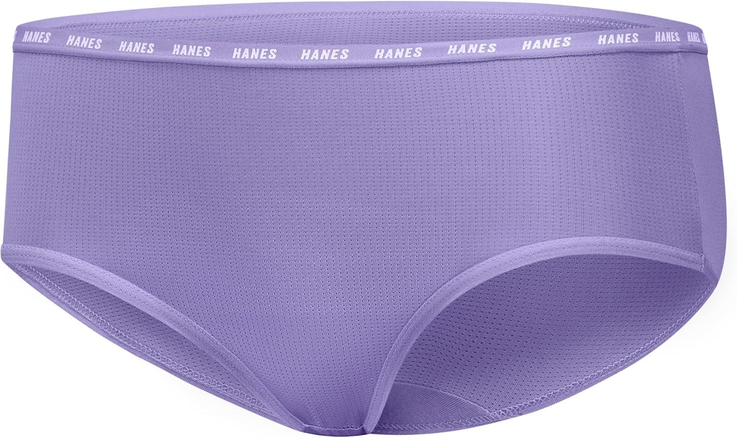 imageHanes Girls Big Moves Breathable Stretch Tween UnderwearPurpleBlueMintBlackGrey