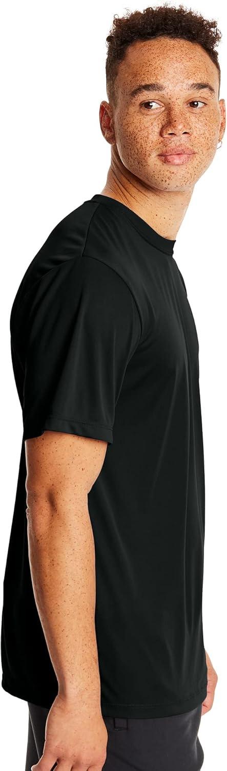 imageHanes Mens Cool Dri Performance TShirt MoistureWicking Short Sleeve Tee 40 UPF Protection 2 Or 5 PackBlack 2 Pack