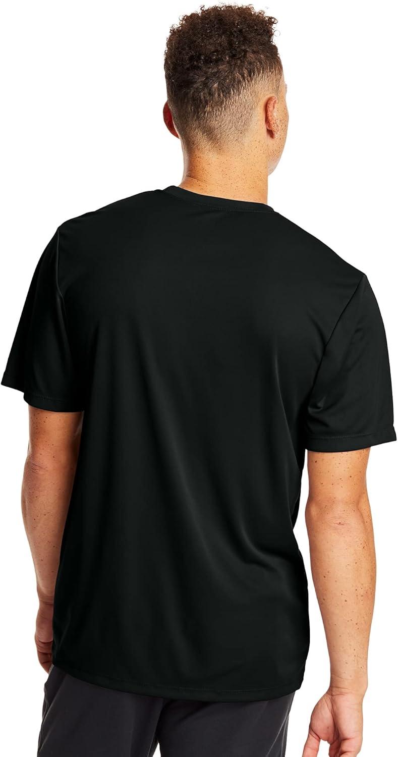 imageHanes Mens Cool Dri Performance TShirt MoistureWicking Short Sleeve Tee 40 UPF Protection 2 Or 5 PackBlack 2 Pack