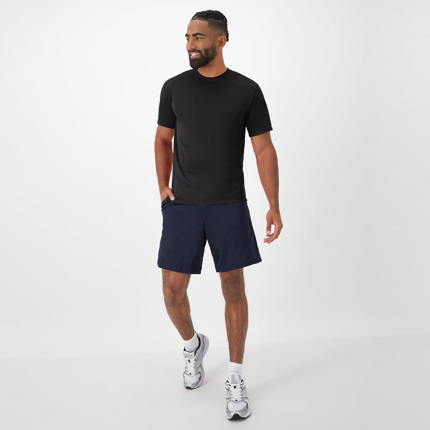 imageHanes Mens Cool Dri Performance TShirt MoistureWicking Short Sleeve Tee 40 UPF Protection 2 Or 5 PackBlackWhite 5 Pack