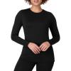 imageHanes Womens Base Layer Top LongSleeve Shirt for Women MoistureWicking Odor ProtectionBlack