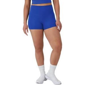 Hanes Womens Moves Bike Shorts, Soft & Stretchy Workout Shorts with Interior Pocket, Moisture-Wicking, 3” Or 7″ Inseam(Deep Royal)