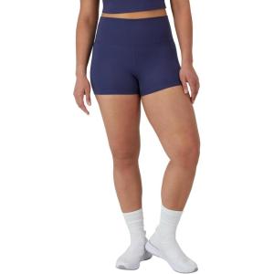 Hanes Womens Moves Bike Shorts, Soft & Stretchy Workout Shorts with Interior Pocket, Moisture-Wicking, 3” Or 7″ Inseam(Imperial Indigo)