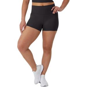 Hanes Womens Moves Leak Protection Bike Shorts with Built-in Underwear, Moisture-Wicking & Odor Control, 3” Inseam(Black)