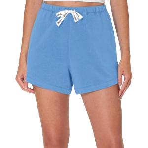 Hanes Womens Originals French Terry Lounge Shorts, Comfywear Loungewear, Sleep Shorts for Women, 4″(Provence Blue)
