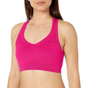 Hanes Womens Sport Seamless Racerback Sports Bra(Amaranth)