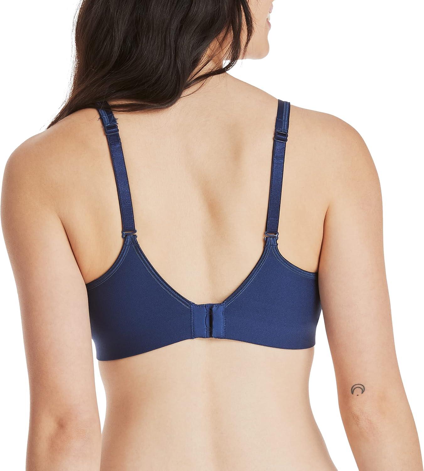 imageHanes Womens SmoothTec ComfortFlex Fit Wirefree Bra MHG199In the NavySterling Grey