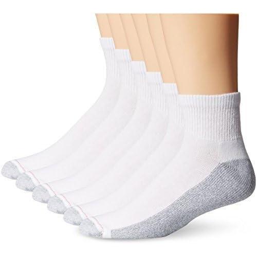 imageHanes Mens Max Cushioned Ankle Socks MultipacksWhite