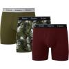Regular Leg - Maroon/Cargo Olive - 3 Pack