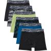 imageHanes boys Performance Tween Boxer Briefs Underwear Assorted Prints amp Solids 6packBlackBlueGreenGrey  6 Pack