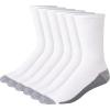 White/Grey Foot Bottom - 6 Pack
