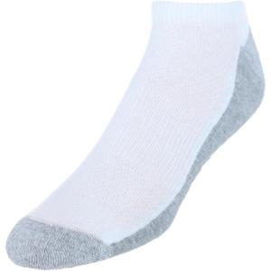 Hanes Men’s Socks, X-Temp Cushioned No Show Socks, 12-Pack(White)