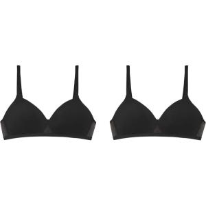 Hanes Women’s T-Shirt Bra Pack, Oh So Light Wireless Bra for Women, Convertible Straps, Single or 2-Pack