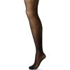 imageHanes Curves Womens Plus Size Run Resist Control Top Sheer Toe Seasonless TightsBlack
