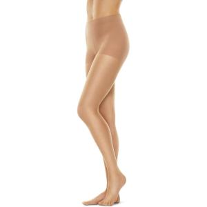 Hanes Perfect Nudes Women’s Ultra Sheer Flawless Foundation Finish for Legs, Control Top, Sheer Toe, Run Resistant Pantyhose(Buff)