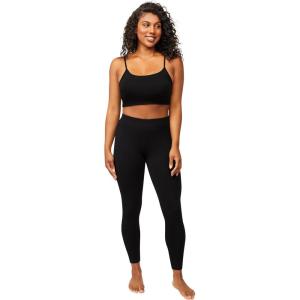 Hanes Womens Hanes EcoSmart Classic Fitted Leggings(Black)