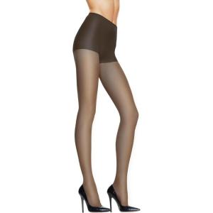 Hanes womens Silk Reflections Control Top Sheer Toe Support Pantyhose(Barely Black)