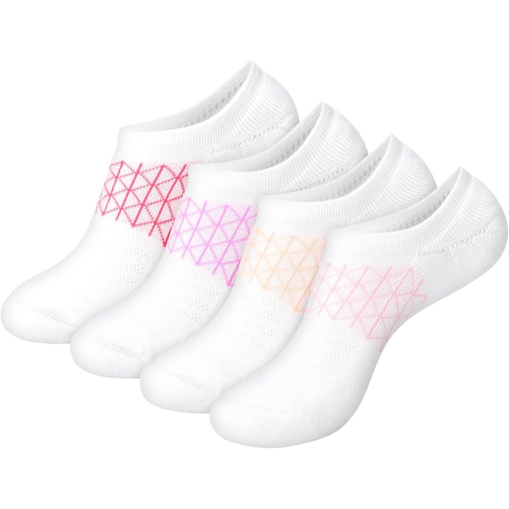 imageHanes Womens Absolute Active No Show Socks 4PackWhite