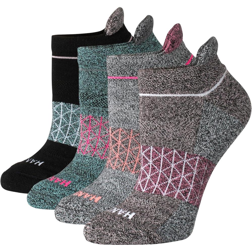 imageHanes Womens Cushioned No Show Tab Socks 4PairsDark Grey  4 Pack