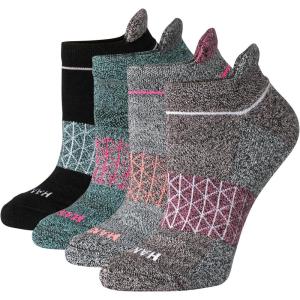 Hanes Women’s Cushioned No Show Tab Socks (4-Pairs)(Dark Grey – 4 Pack)
