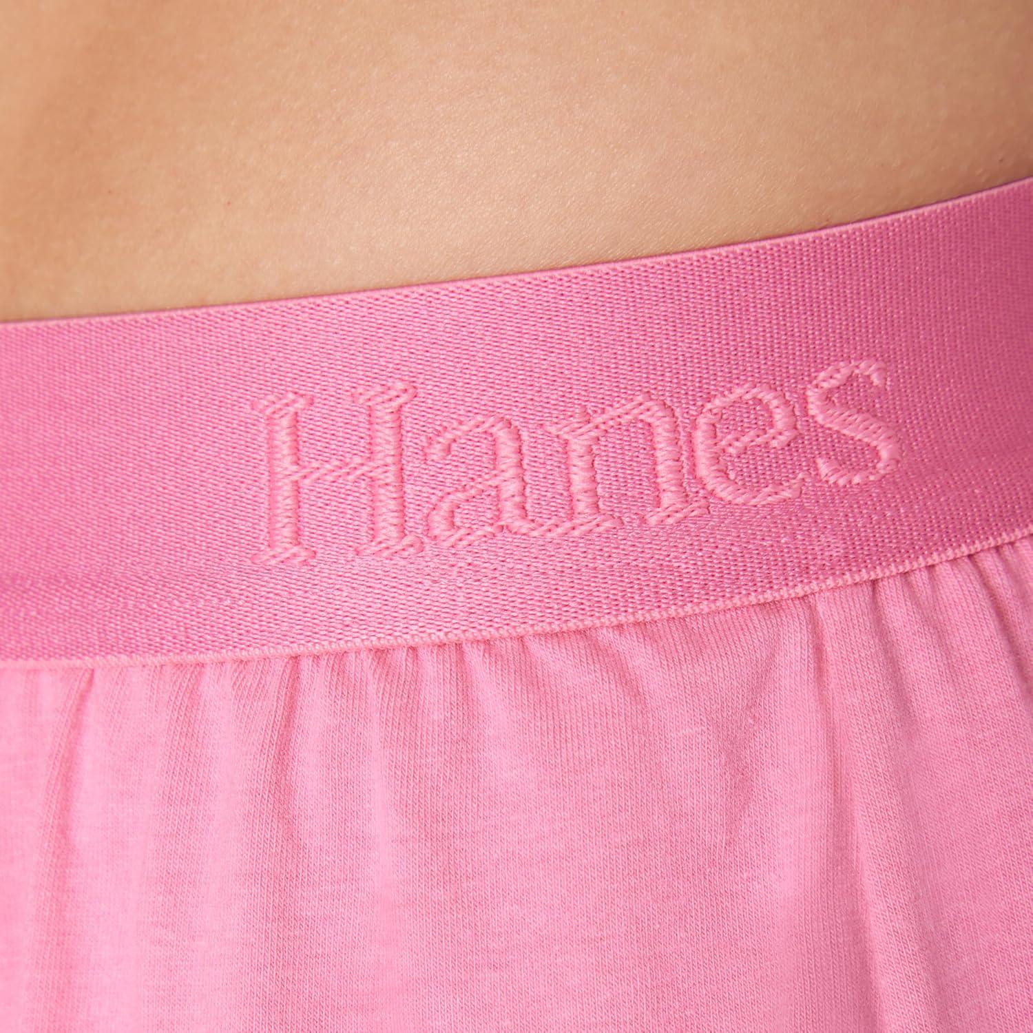 imageHanes womens Originals 2 Piece Lounge Set Comfywear Supersoft Boxy Tshirt amp Sleep Shorts Loungewear SetParrot PinkParrot Pink