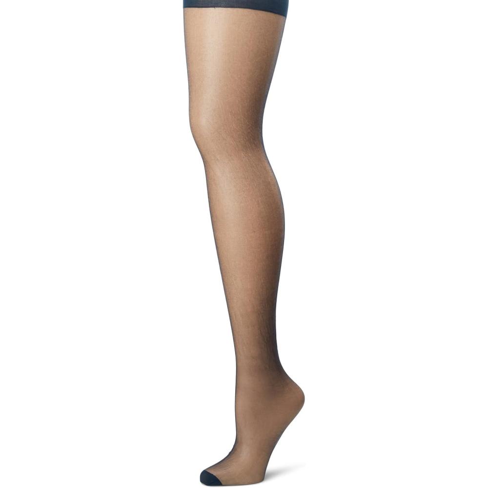 imageHanes Womens Absolutely Ultra Sheer Control Top with Reinforced Toe PlusSizeClassic Navy