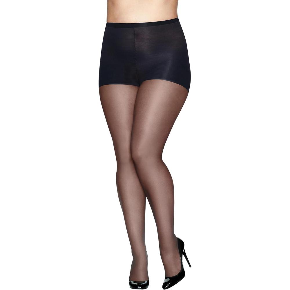 imageHanes Womens Absolutely Ultra Sheer Control Top with Reinforced Toe PlusSizeJet