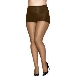 Hanes Women’s Absolutely Ultra Sheer Control Top with Reinforced Toe Plus-Size(Gentle Brown)