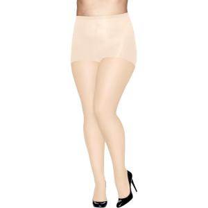 Hanes Women’s Absolutely Ultra Sheer Control Top with Reinforced Toe Plus-Size(Pearl)
