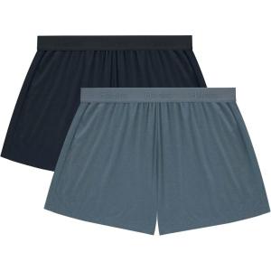 Hanes Women’s Originals Sleep Shorts, 2-Pack, Comfywear Supersoft Lounge Shorts Pack, 3.25″(Black/Stargazer Grey)