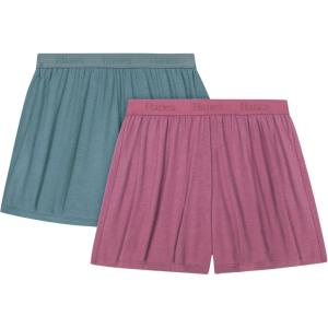 Hanes Women’s Originals Sleep Shorts, 2-Pack, Comfywear Supersoft Lounge Shorts Pack, 3.25″(Stargazer Grey/Mauve Mood)