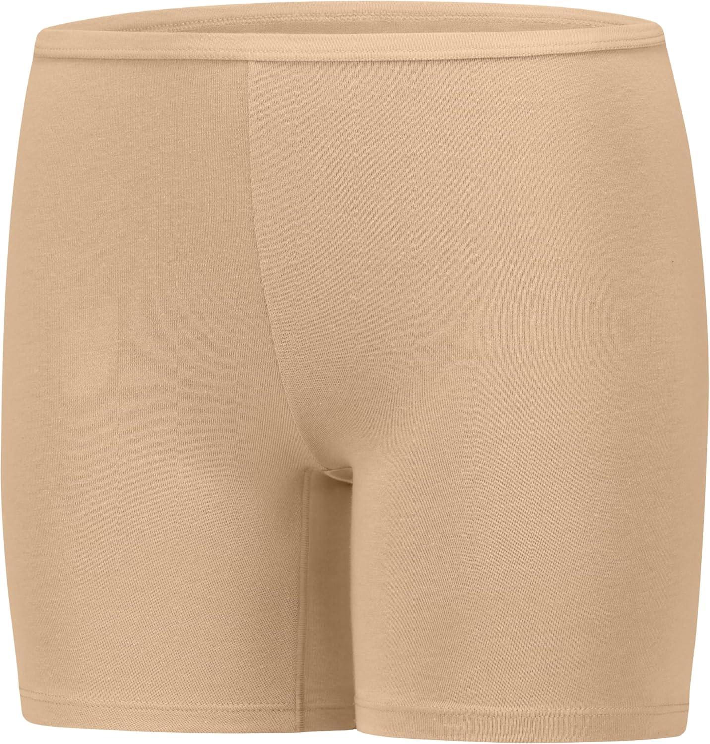 imageHanes Girls Play Shorts Cotton Stretch Play Shorts for Girls Pullon Shorts Assorted Solids MultipacksBlack  Rose Pink  Nude