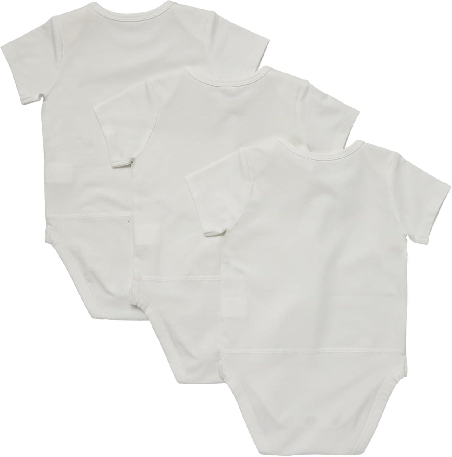 imageHanes Unisex Baby Pure Comfort Short Sleeve Bodysuits Infant Bodysuits Boys amp Girls 3packWhite 002