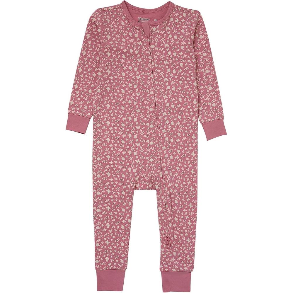 imageHanes Baby Pure Comfort Organic Long Sleeve Footless Sleep N Play Infant Playsuit Boys amp GirlsRose