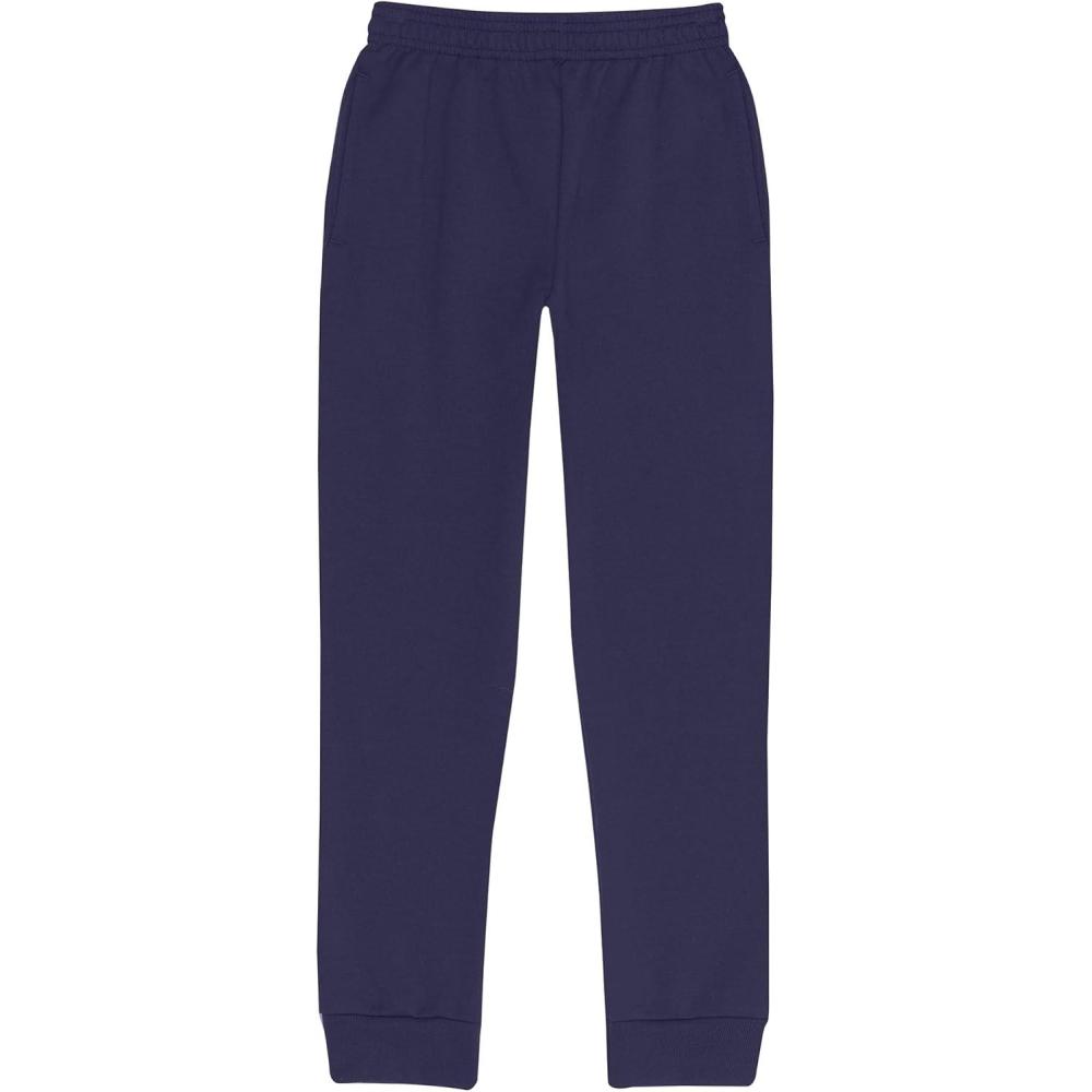 imageHanes Boys EcoSmart Fleece Joggers Midweight Sweatpants with Pockets Sweats for BoysNavy