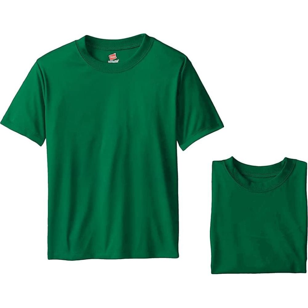 imageHanes Boys Essentials Short Sleeve Tshirt Value Pack 3 or 6PackKelly Green 3pack