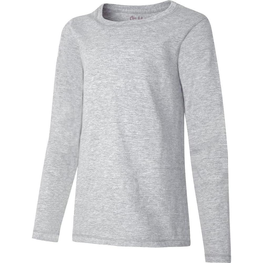 imageHanes Girls Comfortsoft Long Sleeve TeeLight Steel