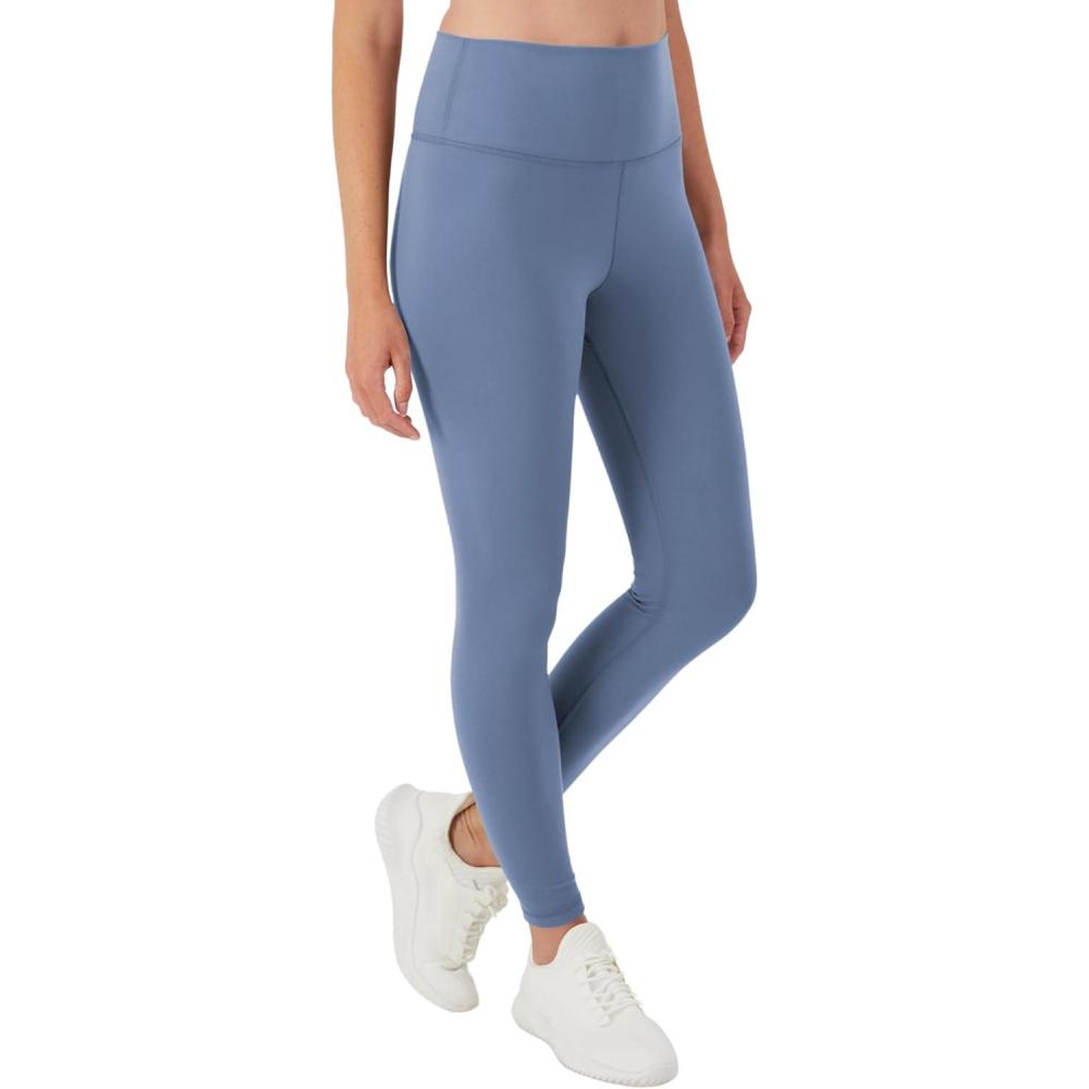 imageHanes Womens Leggings Clothing Moves 78 Soft Leggings with Pocket Moisture Wicking Womens Clothing Pants 25 InseamBlue Dive