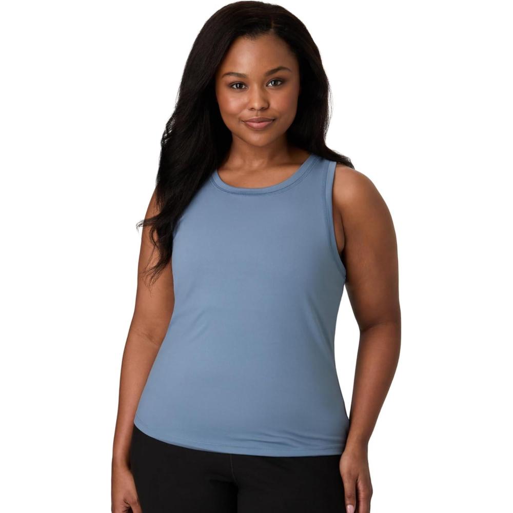 imageHanes Womens Moves Tank Top Stretch Tank for Women MoistureWicking Tank TopBlue Dive