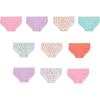 imageHanes Girls and Toddler Underwear Cotton Knit Tagless Brief Hipster and Bikini Panties Multipack Colors May VaryBrief  Assorted  10 Pack