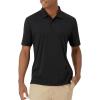 imageHanes Mens Moves Performance Polo Short Sleeve Polo Shirt for Men MoistureWicking
