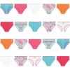 imageHanes girls And Toddler Underwear Cotton Knit Tagless Brief Hipster and Bikini Panties Multipack Colors May VaryBriefs  Assorted  20 Pack