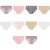 imageHanes girls And Toddler Underwear Cotton Knit Tagless Brief Hipster and Bikini Panties Multipack Colors May VaryHipster  Assorted 2  10 Pack