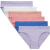Bikini - Purple/White/Peach 6-pack