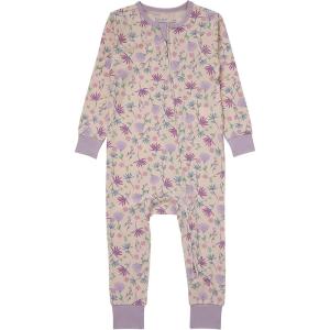 Hanes Baby Pure Comfort Organic Long Sleeve Footless Sleep N’ Play, Infant Playsuit, Boys & Girls(Blush)