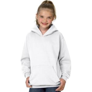 Hanes Boys’ EcoSmart Fleece Hoodie, Hooded Sweatshirt for Boys, Pullover Sweatshirt(White)