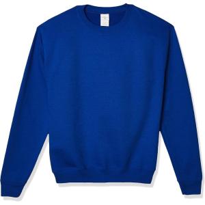 Hanes Boys’ EcoSmart Sweatshirt, Cotton Crewneck Pullover, Kids’ Fleece Sweatshirt(Deep Royal)
