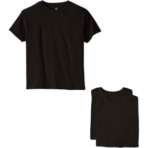 Hanes Boys Essentials Short Sleeve T-shirt Value Pack, 3 or 6-Pack(Black – 3 Pack)