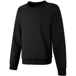 Hanes Girls EcoSmart Crewneck Sweatshirt, Soft Midweight Fleece Pullover for Girls(Black)