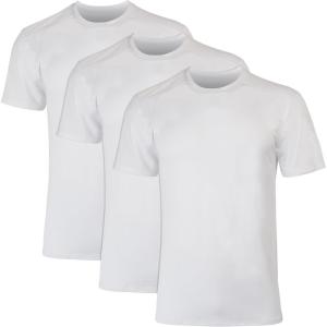 Hanes Mens Moves Mesh T-Shirt, X-Temp Moisture-Wicking Tee, White Or Black/Grey, 3-Pack